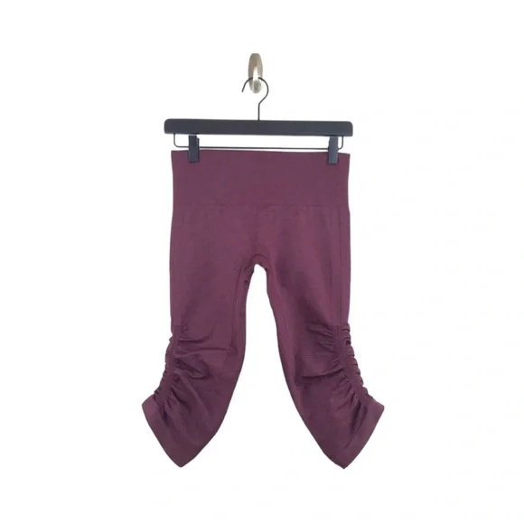 Lululemon In The Flow Crop II Heathered Bordeaux - Picture 4 of 9